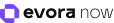 evora now logo schwarzes Symbol lila