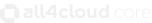 all4cloud core logo white